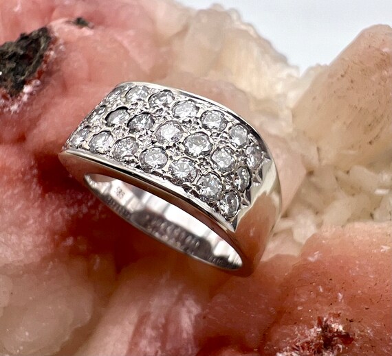 Bague brillant unisexe diamants 1 carat massif en or blanc 585 14K. Etsy France