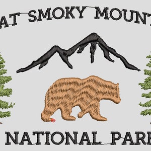 Great Smoky Mountains 5x7 Embroidery Files