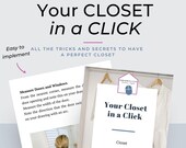 Your Closet in a Click | Interior Decorating E-book | Instant download | Closet Planner | Interior Design Planner | Home office Planner