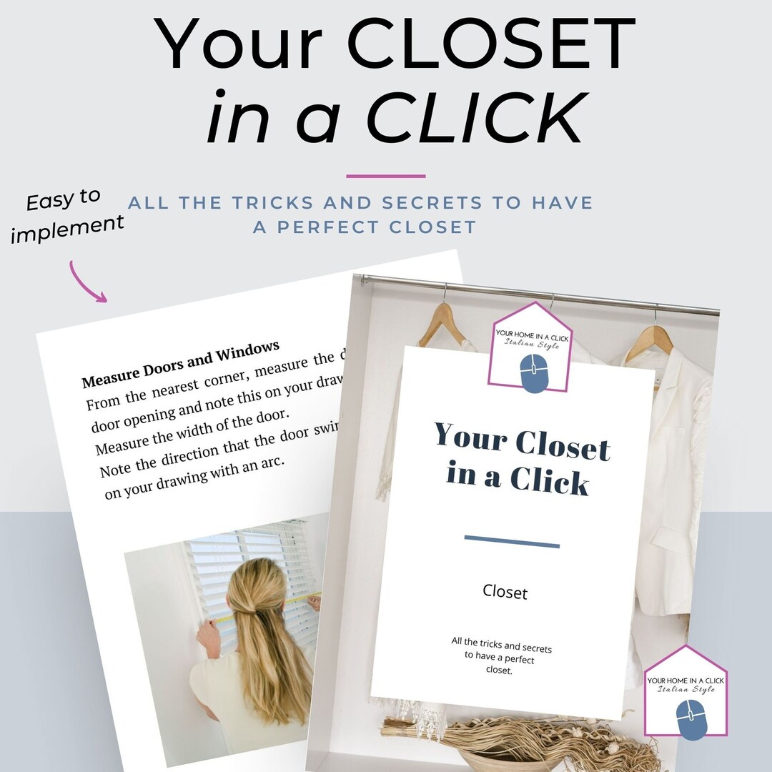 Your Closet in a Click | Interior Decorating E-book | Instant Download ...