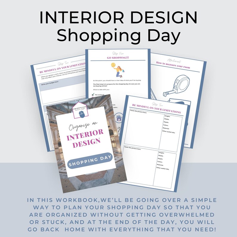 Organize an Interior Design Shopping Day | Interior Decorating Ebook ...
