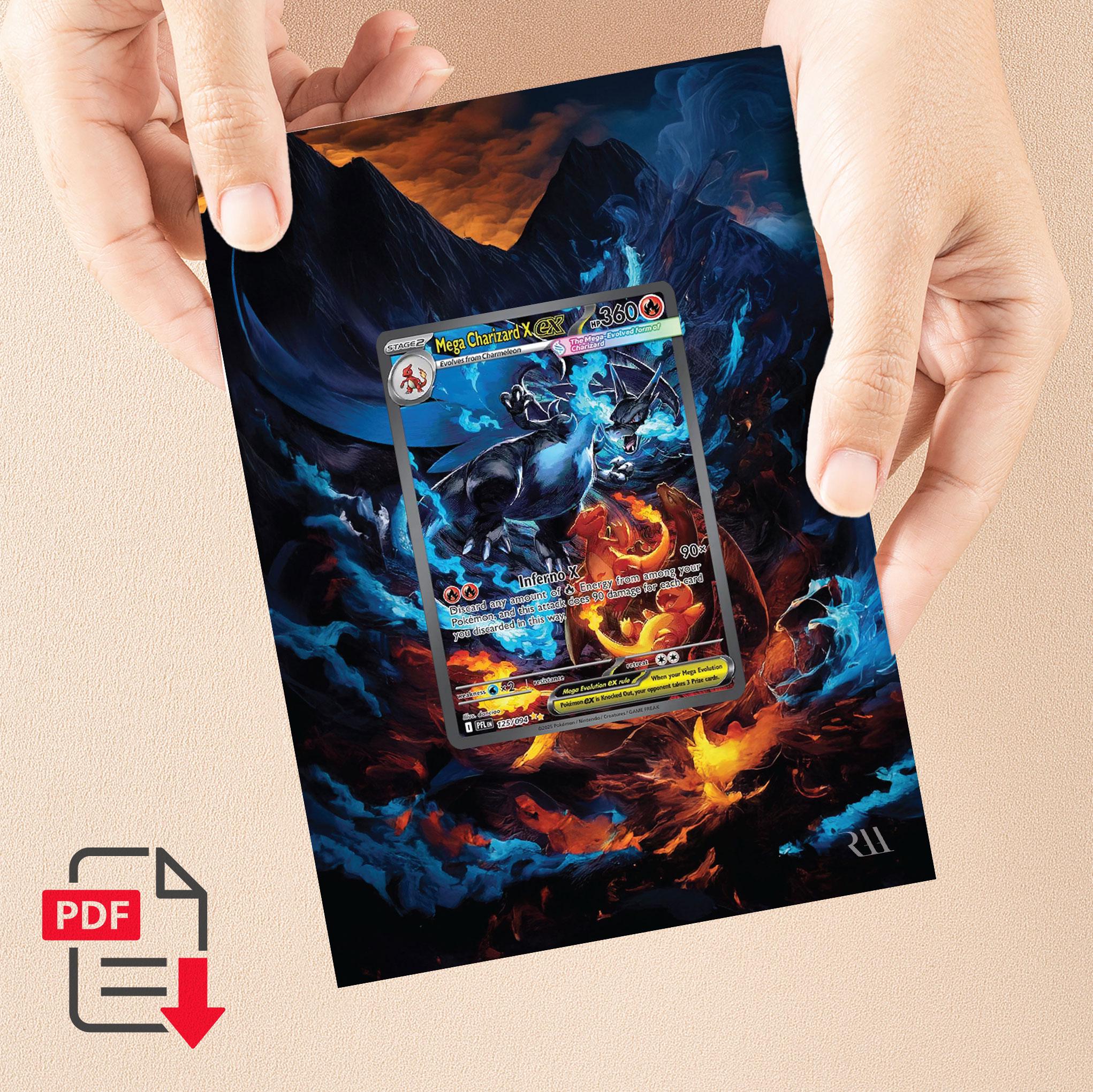 Mega charizard x ex card - Etsy 日本