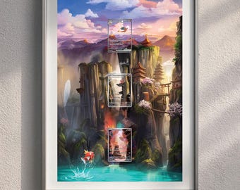Charizard, Charmeleon & Charmander Evolution Extended Display Digital Artwork