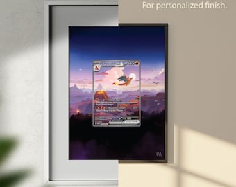 Charizard ex 199/165 Dusk Flight - Scarlet & Violet 151 Extended Display Digital Artwork
