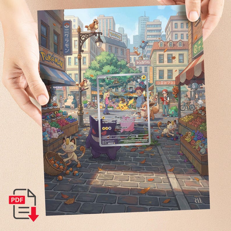 Pikachu 173/165 Extended Display Digital Artwork 8x10 - Etsy