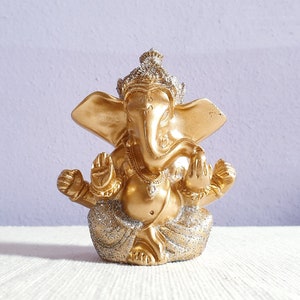Golden statue of Ganesha deity