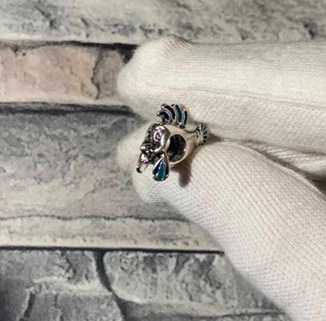 Disney Little Mermaid Flounder Fish Charm Silver Charm Best Etsy