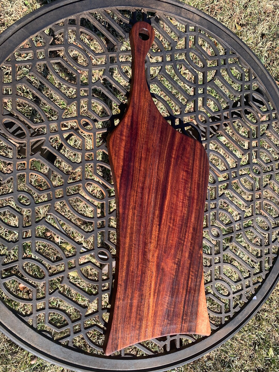 African Etimoe Wood Charcuterie Board Etsy