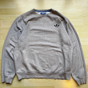 Adidas Originals Grå Crewneck Sweatshirt Långärmad Storlek Extra Large (XL)