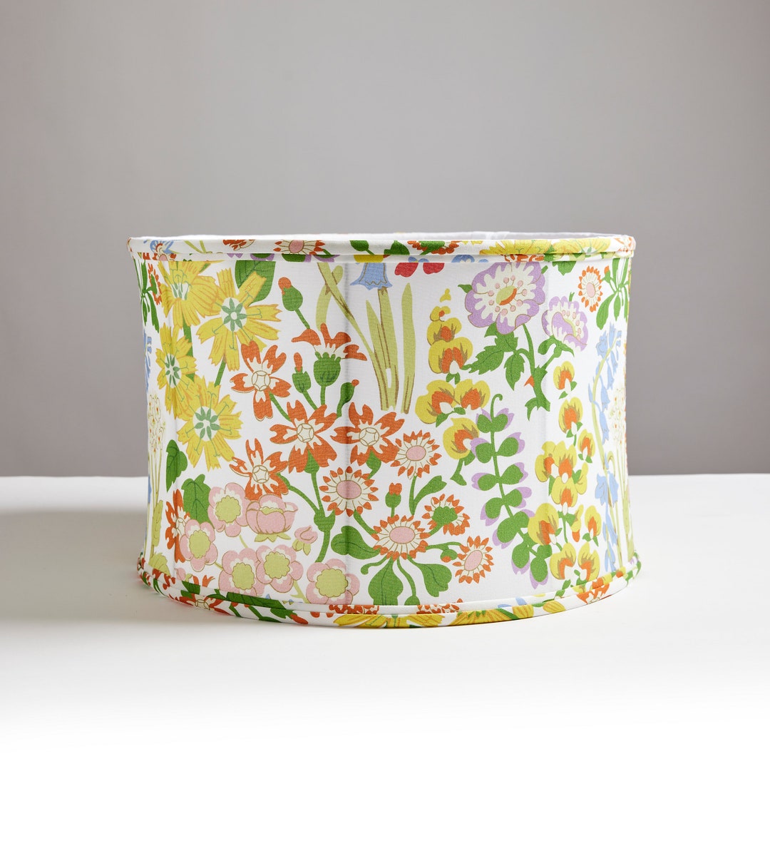 Scalamandre Nymph Floral Drum Lamp Shade Etsy