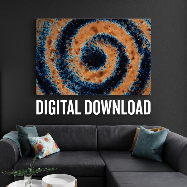 Unique Abstract Macro Pottery Wall Art for Modern Home Decor - Captivating Intricate Design, Bold Colors, Elegant and Ready to Hang