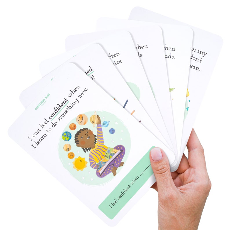 Feelings Flashcards for ages 3, Montessori Emotions Flashcards, Toddler Flash Cards, Montessori Materials Single Deck image 3