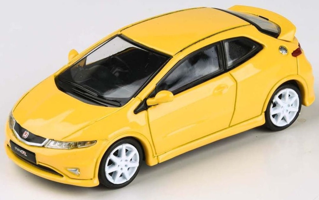 1/64 Scale Honda Civic FN2 Type R Yellow Paragon Etsy