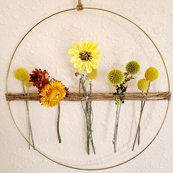 Dried Flower Wreath Etsy
