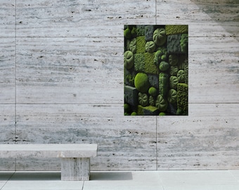 Moss wall art printable poster