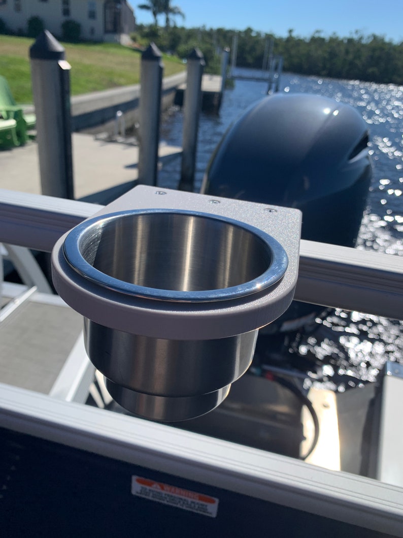 Pontoon Rail Cup Holder