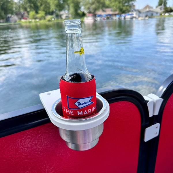 Premier Pontoon Rail Cup Holder - 2" Tall Rails only.