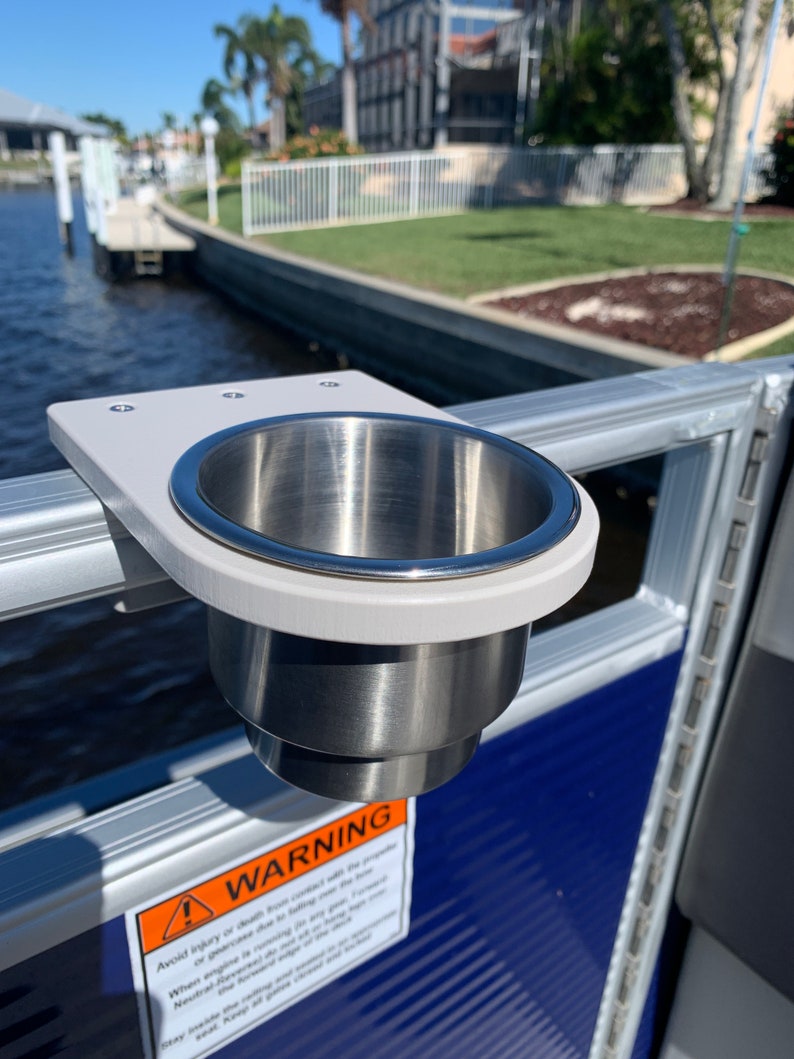 Pontoon Rail Cup Holder