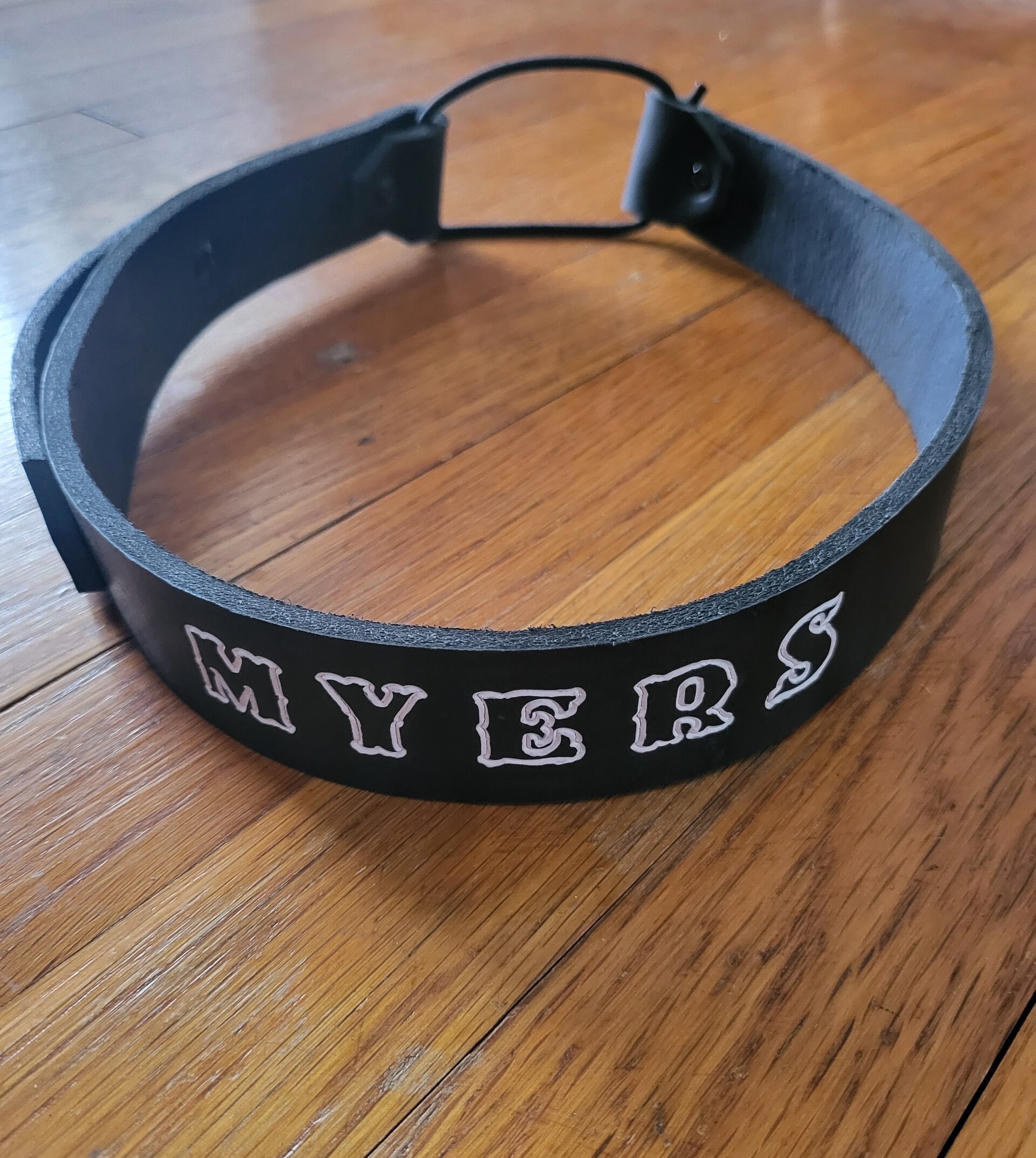Custom Leather Fire Helmet Name Band Etsy