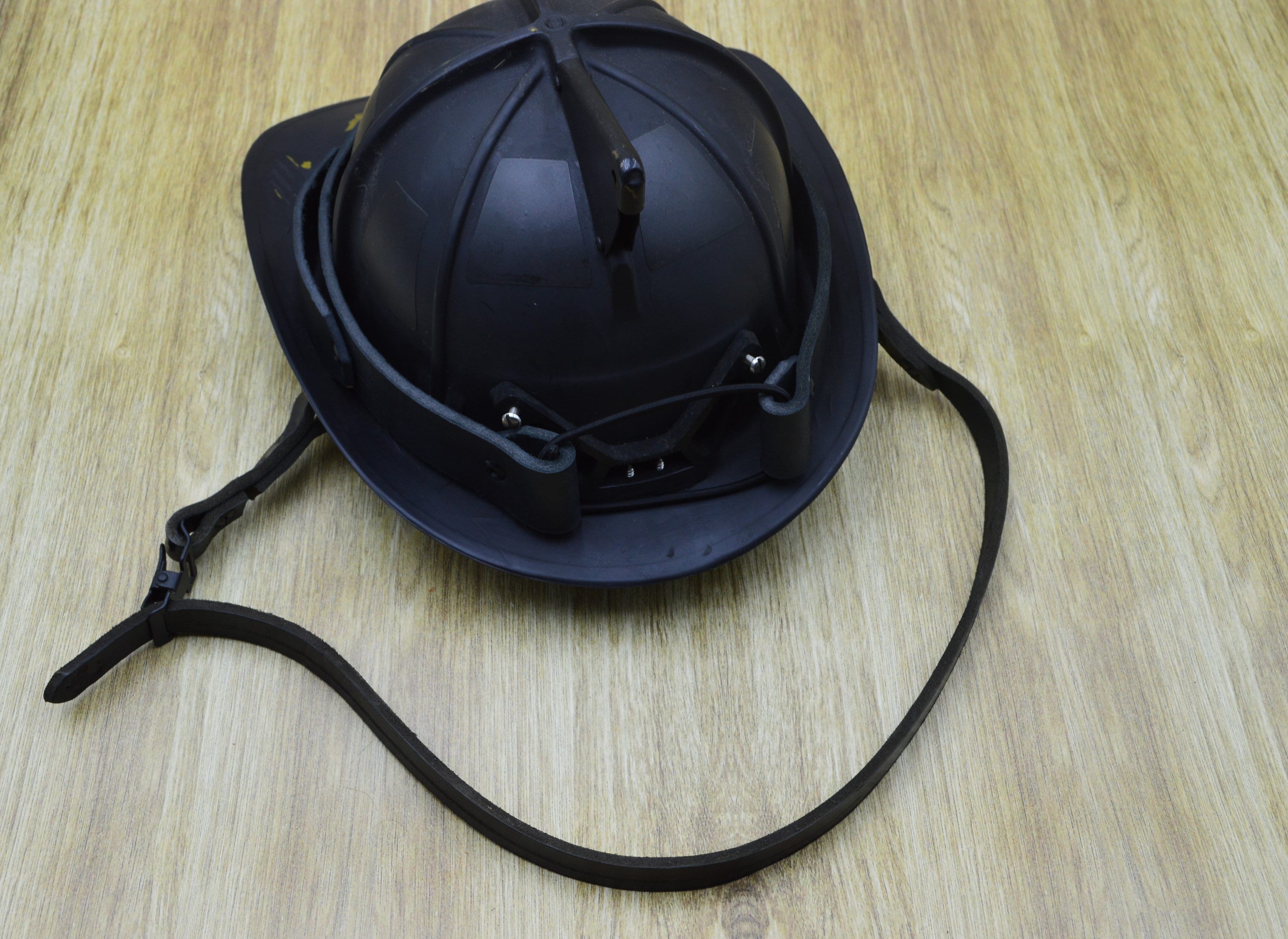 Custom Leather Fire Helmet Name Band Etsy