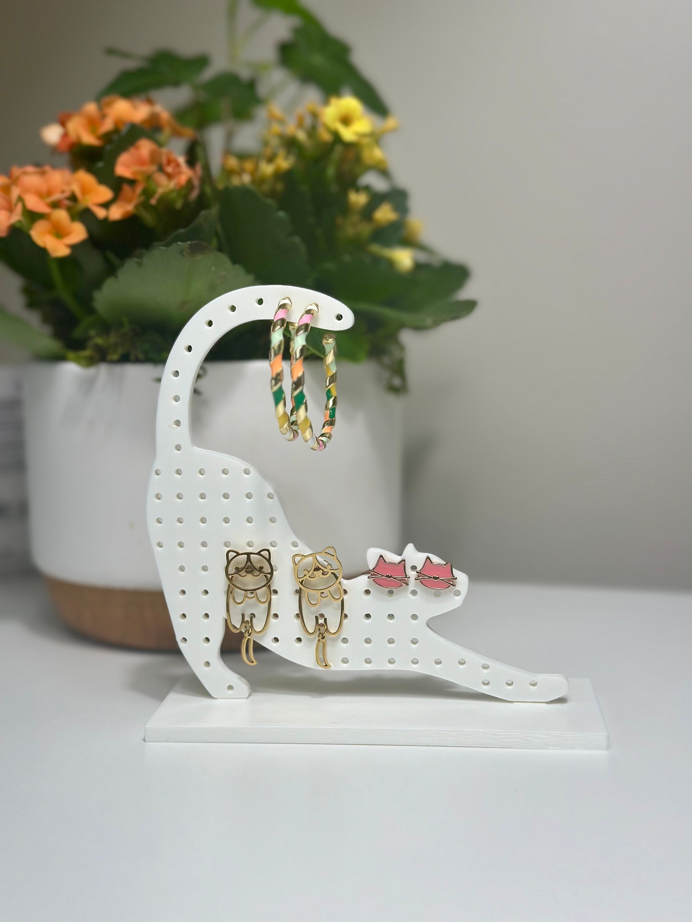 Cats Jewelry Rack Necklace Hooks Jewelry Display Rack Jewelry Organizer Cat  Jewelry Rack With Hooks Cat Lover Gift for Women 