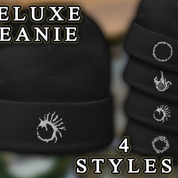 Elden Ring Beanie, Winter Hat, Symbol Hats, Sigil Beanie 4 Options High Quality Winter Hats