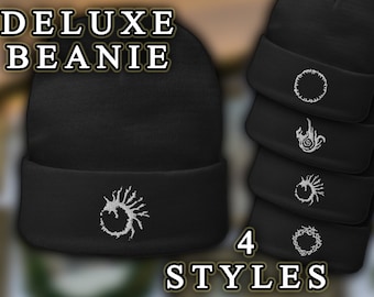 Elden Ring Beanie, Wintermütze, Symbolmützen, Sigil Beanie 4 Optionen Hochwertige Wintermützen