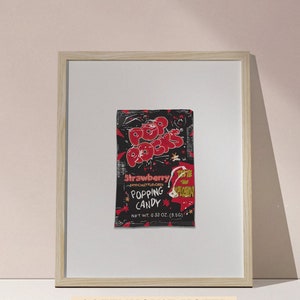 Popping Candy Art Print: 80s Sweet Shop Pop Art, Unframed