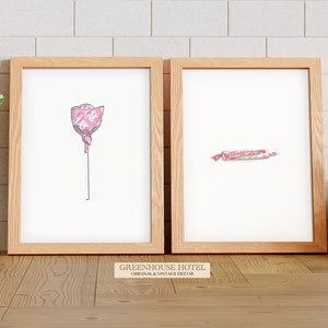 Candy Art Print Set: Vintage Sweets Nursery Decor (Digital Download)