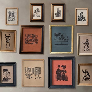 Skelettkonsttryck, Antik mexikansk dekor (digital nedladdning)