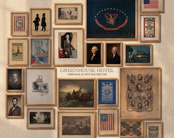 Vintage Americana Art Prints: Patriotic Wall Art (Digital Download)