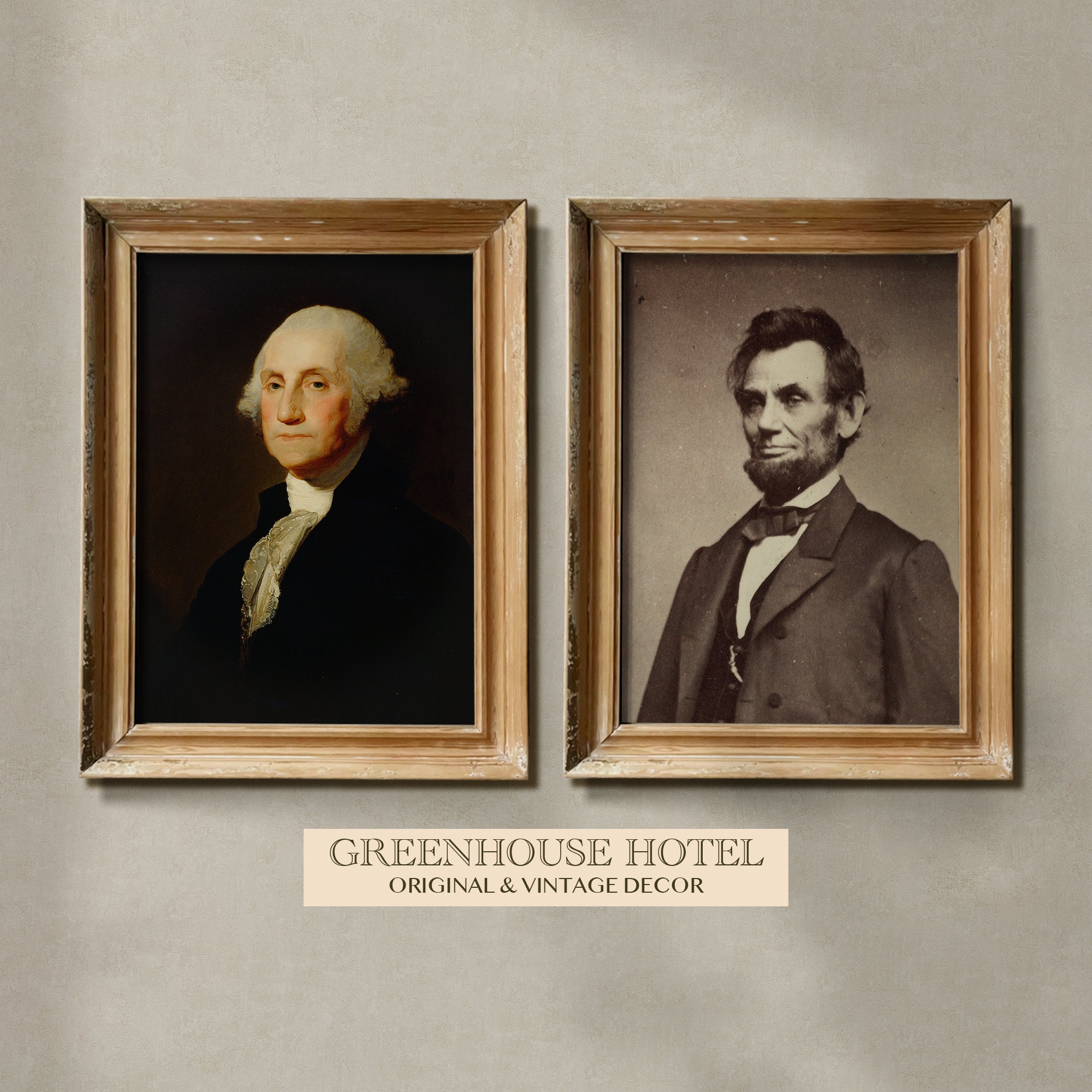 President Gallery Wall PRINTABLE Washington Jefferson Roosevelt Lincoln