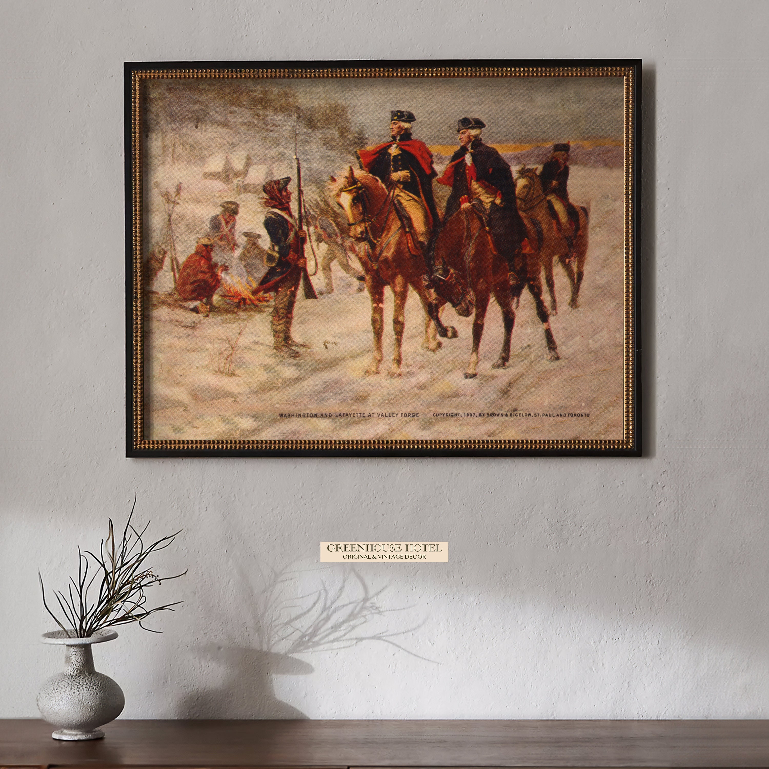 Láminas artísticas vintage de George Washington en Valley Forge (descarga  digital) - Etsy México, image size:3000x3000