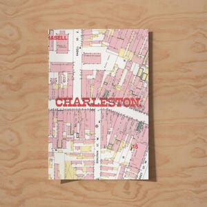 Vintage Charleston SC Karte Print: Antikes Americana Dekor (Herunterladbar)