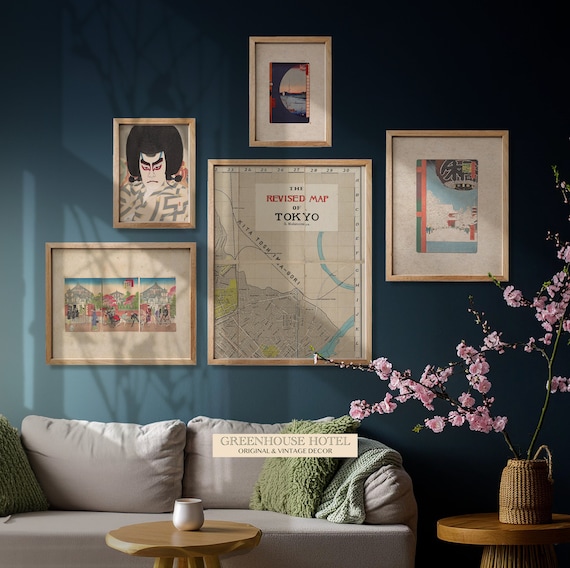 Vintage Tokyo Art Gallery Print Set: Japanese Wood Block Prints (Digital Download)