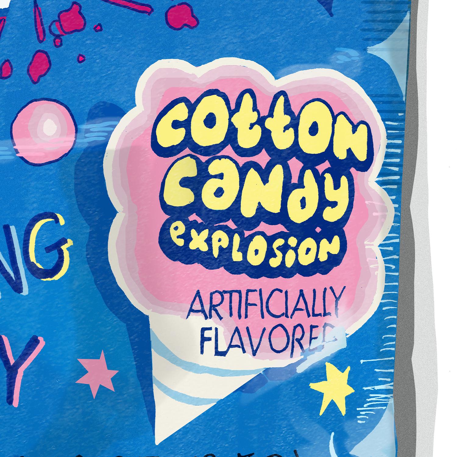 Popping Candy Poster: Blue Junk Food Art - Etsy