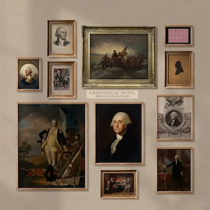 George Washington Art Print Set: Vintage Americana Portraits (Digital Download)