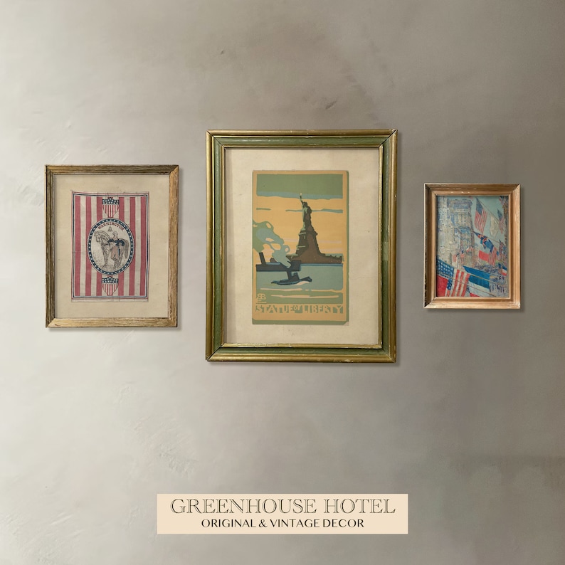 Gravuras de arte americana vintage: arte de parede patriótica (download digital) imagem 8