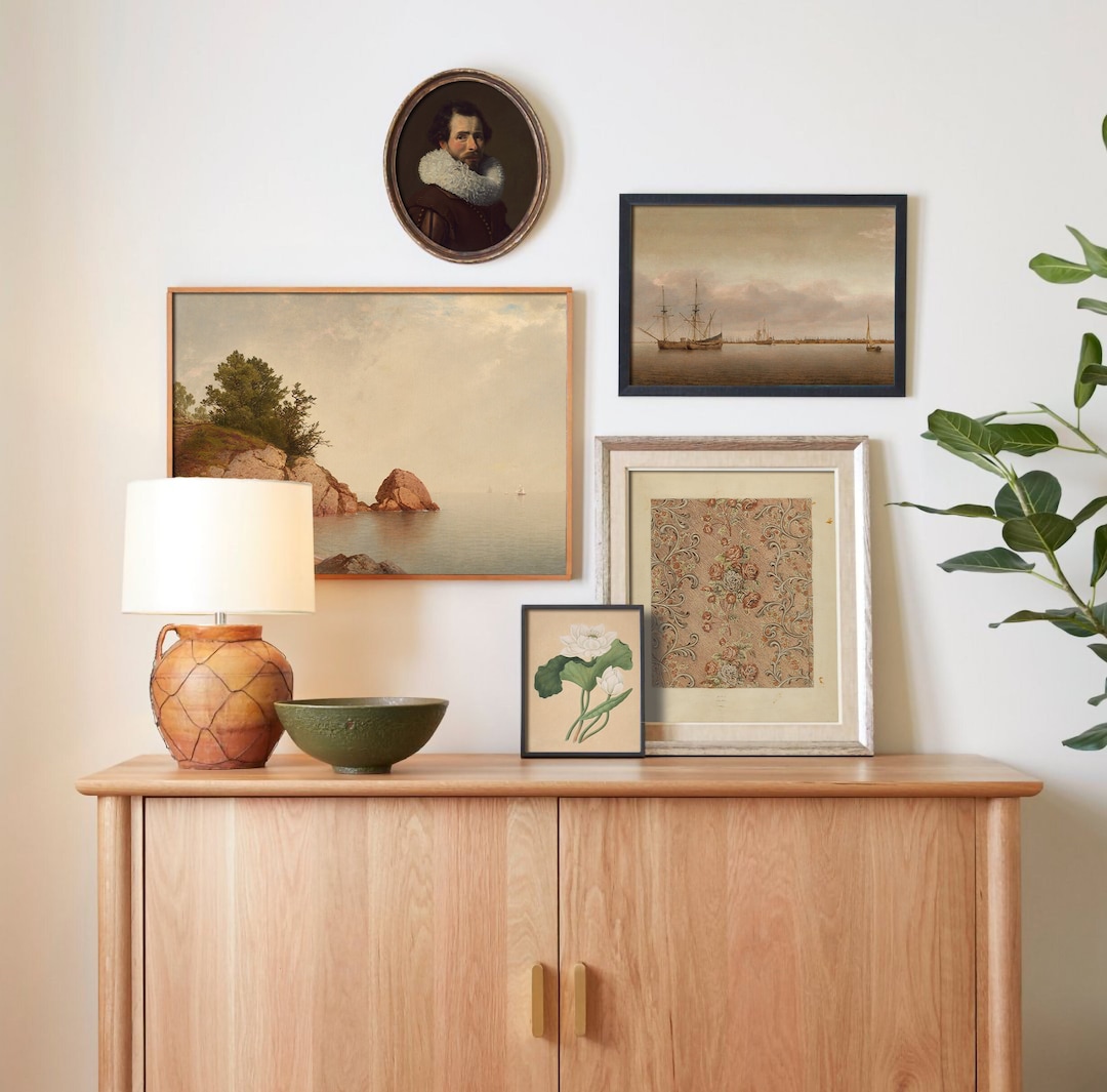 Sophisticated Gallery Wall PRINTABLE Vintage 1600s Art Curated Muted ...