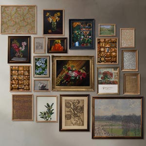 Botanische Galerie Wall Art Set: 20 Vintage Blumendrucke (Digitaler Download)