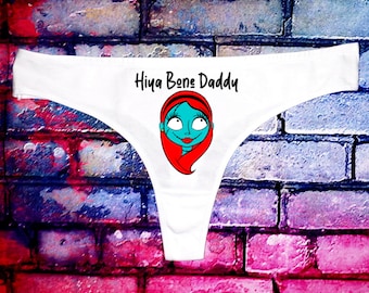 NBC Jack Skellington Apodo Jack y Sally Hola Divertido Sugerente Escalofriante Halloween Sumiso Sexy Tanga Bragas Lencería Ropa interior