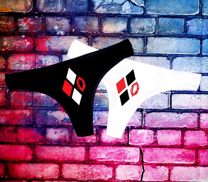 Harley Quinn Joker Diamond Lips Superhero Comic Batman Villain Sexy