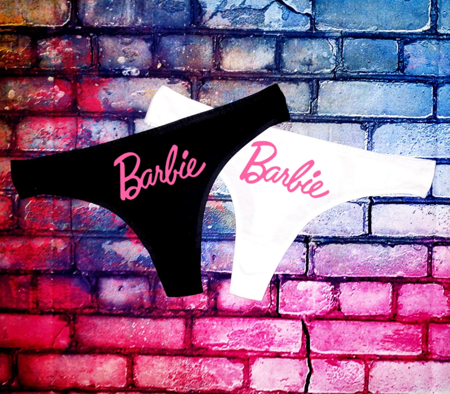 Barbie Doll Girly Naughty Brat Sexy Thong Panties Lingerie Underwear 