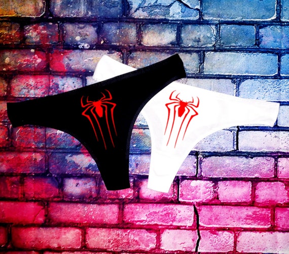 sexy spiderman lingerie Spiderman Spider Man Superhero Comic Naughty Sexy Thong Panties Lingerie  Underwear