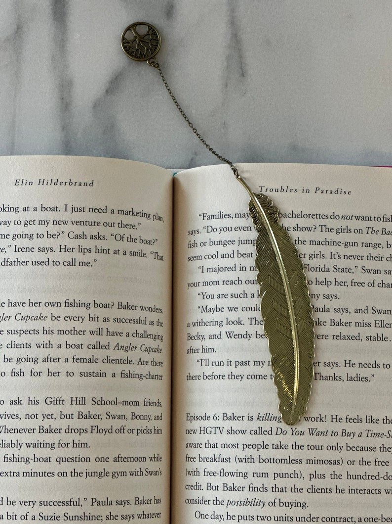 Feather Bookmarks Etsy