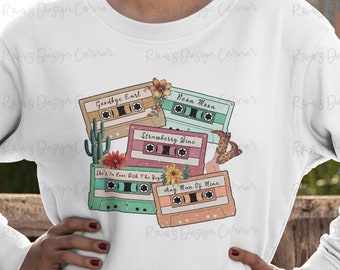 90's Country, Country Music Png, Cassette Tapes Png, Country Music Shirt Design,Sublimation Download,90s Country Cassette Tape, Vintage Tape