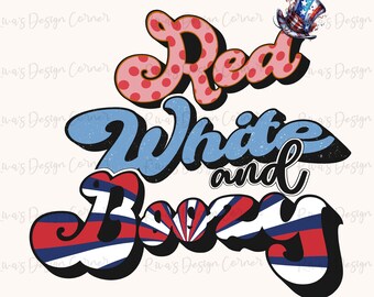 Red White and Boozy PNG, 4th Of July Png, Patriotic png, July 4th png, America Retro Png, Retro png, Sublimation Design, Digital Download