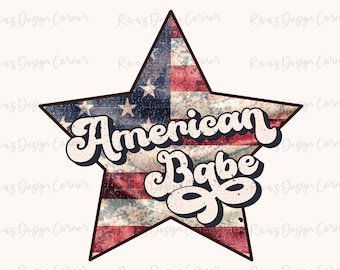 American Babe PNG, Día de la Independencia, Descarga digital, Sublimación, América, lindo, retro, occidental, país, botas vaqueras, rodeo, 4 de julio