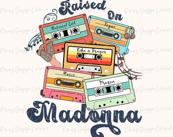 Madonna, 90's Country, Country Music Png, Cassette Tapes Png, Country Music Shirt Design,Sublimation Download,90s Country Cassette Tape
