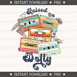 Dolly Parton, 90&#39;s Country, Country Music Png, Cassette Tapes Png, Country Music Shirt Design,Sublimation Download,90s Country Cassette Tape